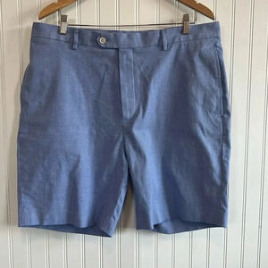 Daniel Cremieux signature collection men's shorts golf flat front blue